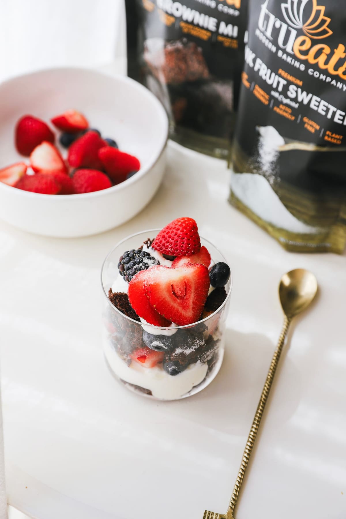 Brownie & Berry Parfait