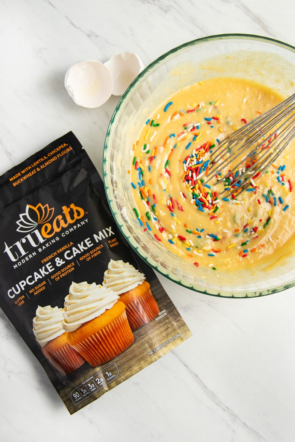 French Vanilla Cupcakes with Sprinkles