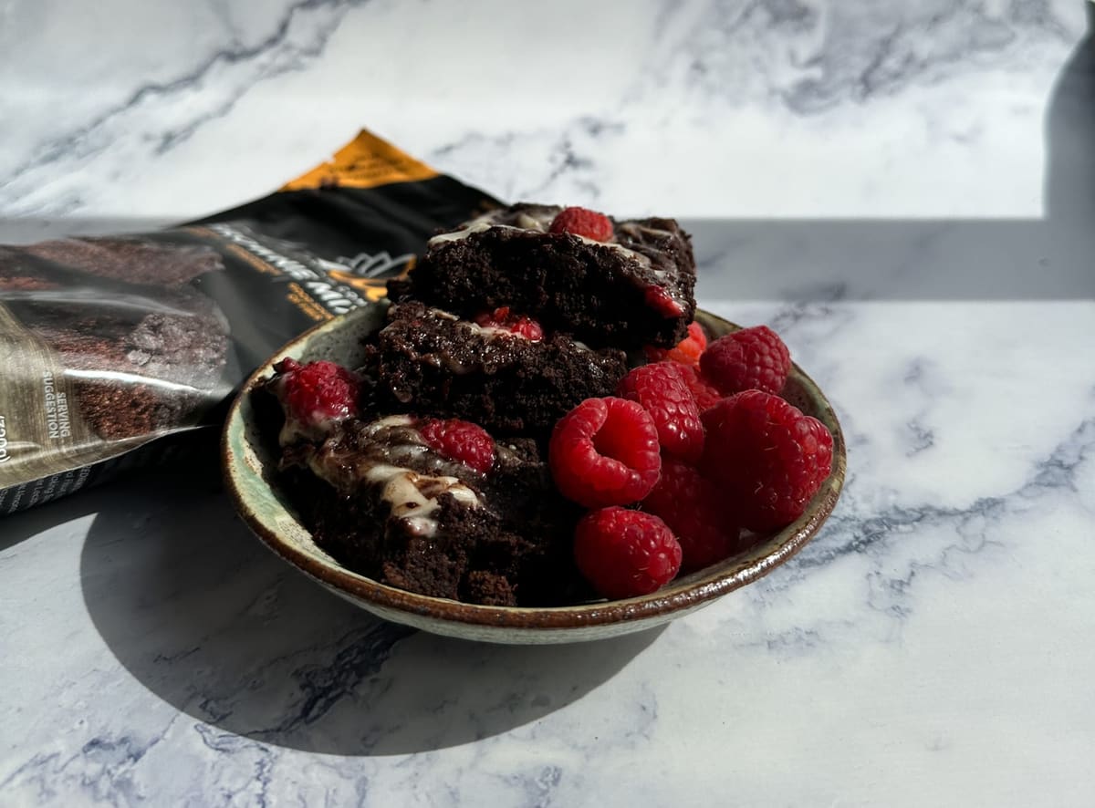 Raspberry Cream Cheese Brownies