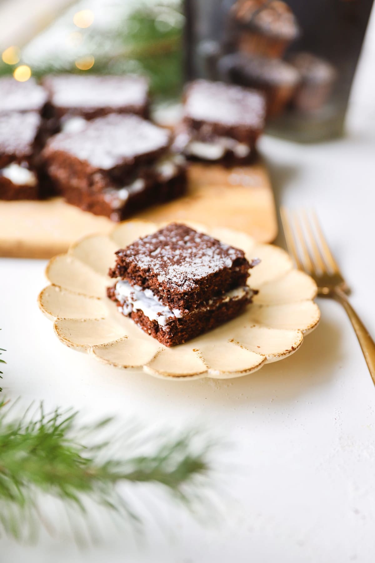 Yule Log Layered Cake
