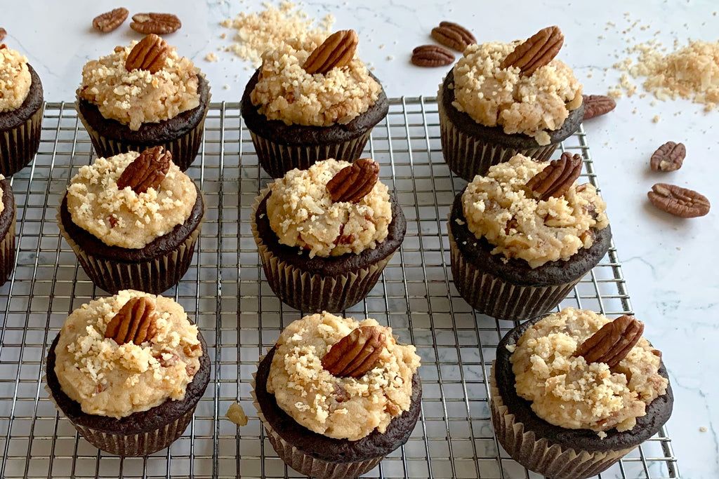 German Chocolate Cupcakes