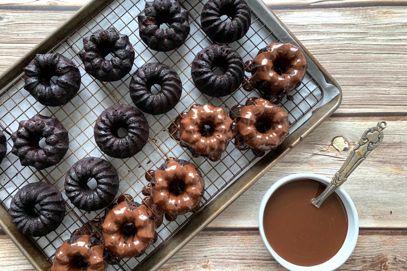 Coconut Chocolate Brownie Bundts