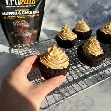 Chocolate Cupcakes with Peanut Butter Frosting