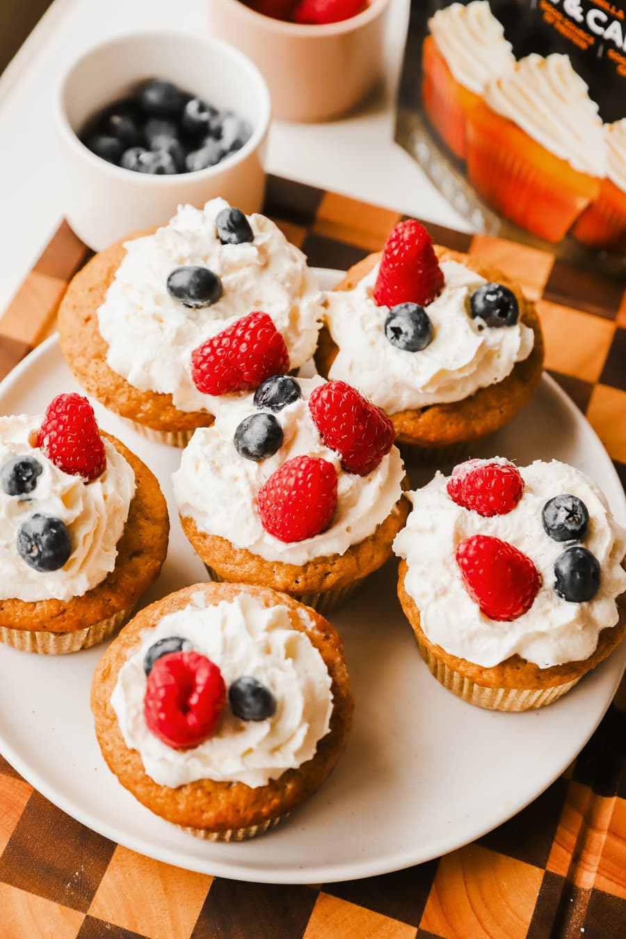 French Vanilla Cupcakes with Berries 2