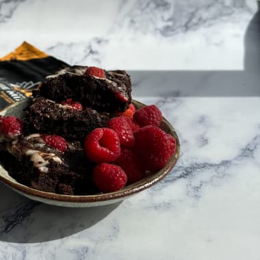 Raspberry Cream Cheese Brownies