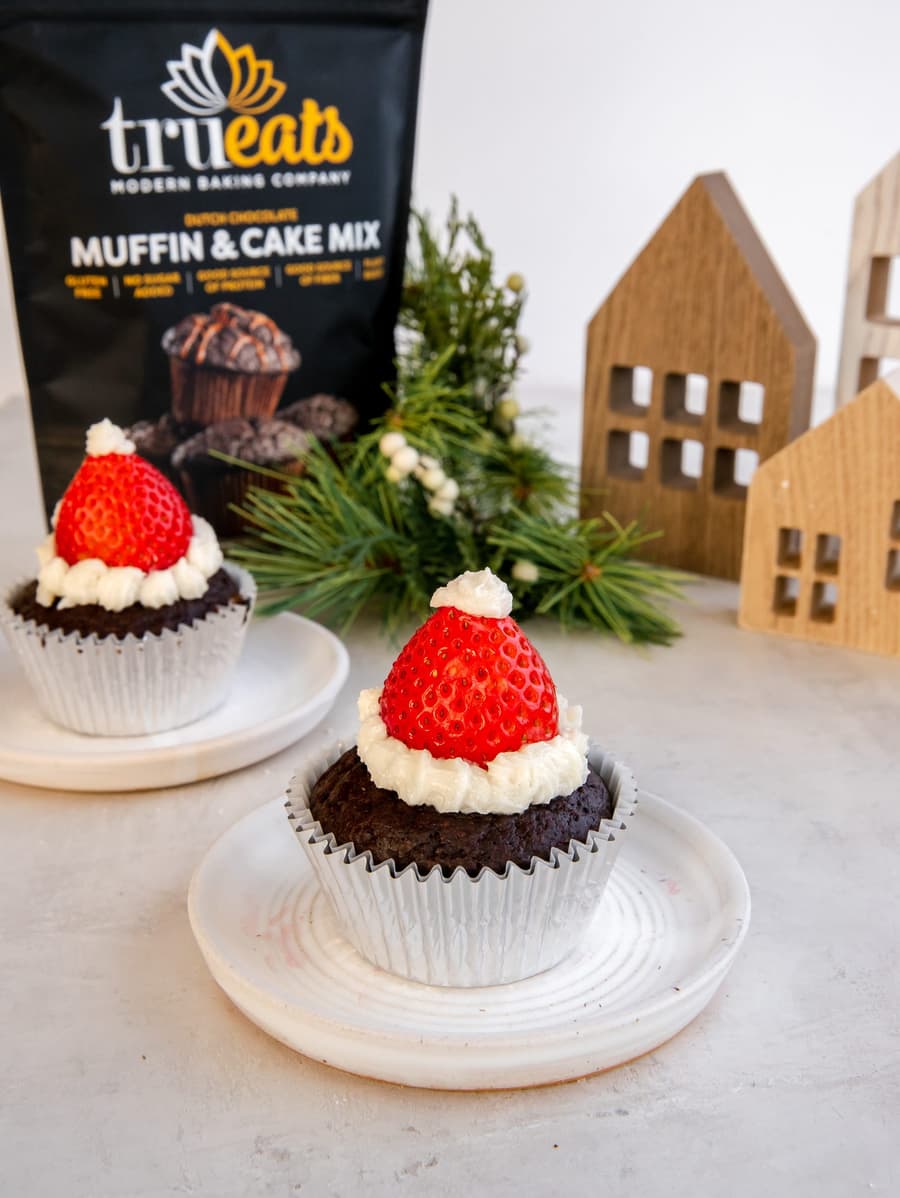 Santa Hat Cupcakes 2